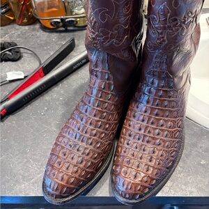Lucchese Classics Handmade – Genuine Caiman Belly Boots – Size 9.5 2E